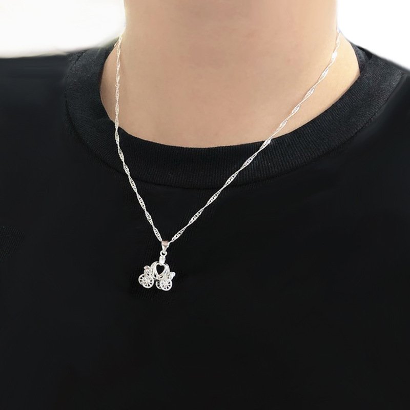 Princess Carriage Charm Pendant Necklace – Cute Statement Jewelly - Image 7