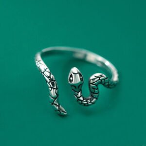 serpentine-wrap-adjustable-ring-silver-plated-statement-design