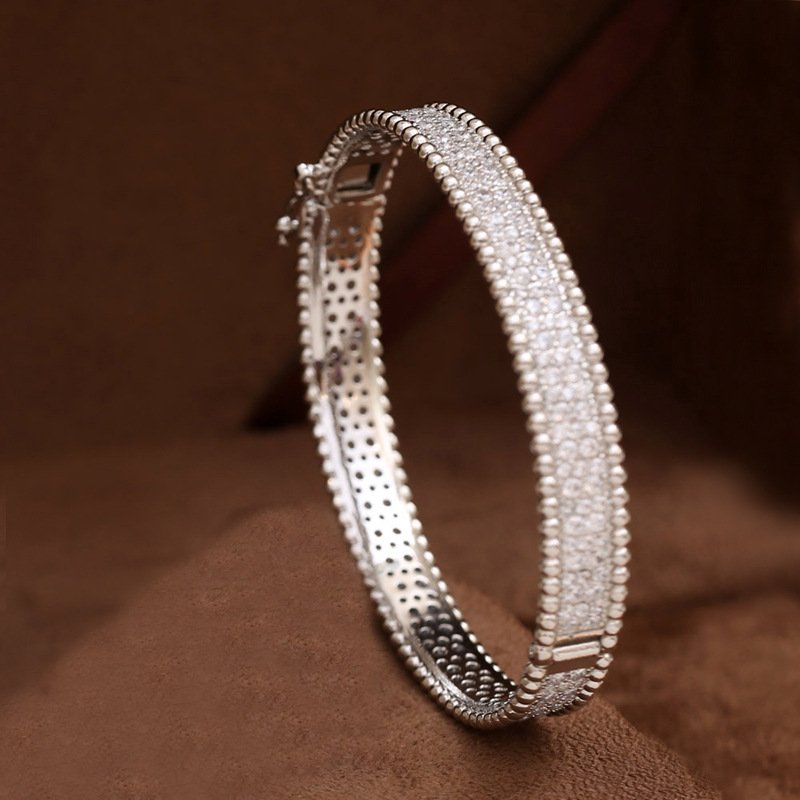 Crystal Pave Bangle Bracelet – Elegant Statement Kada - Image 2