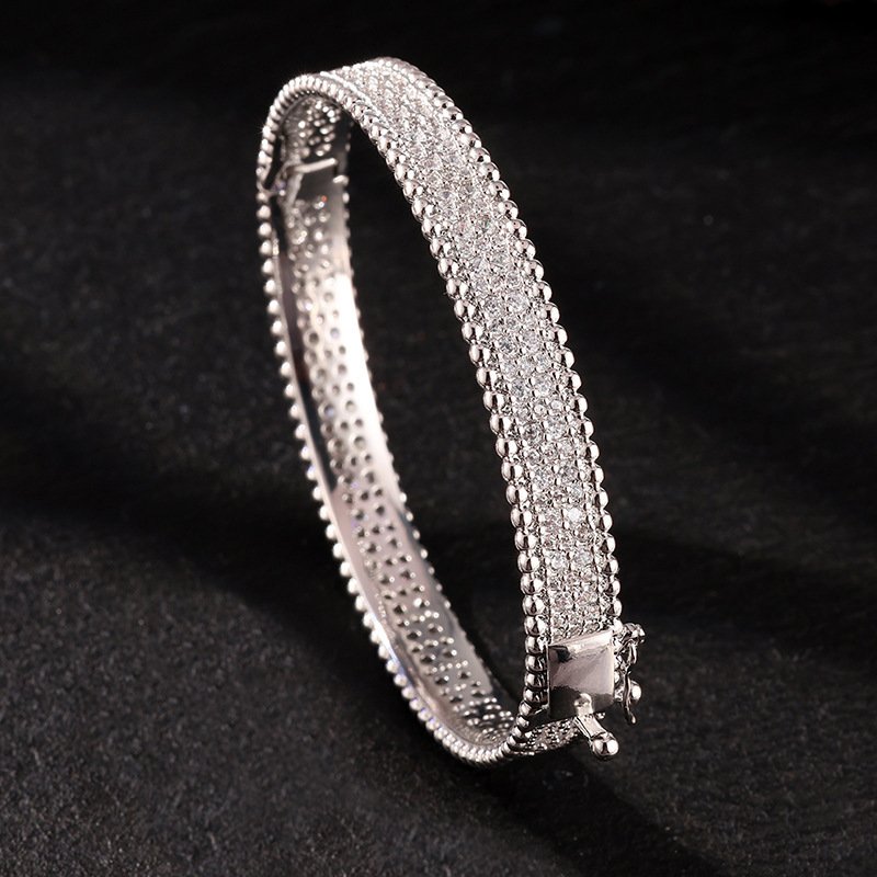 Crystal Pave Bangle Bracelet – Elegant Statement Kada - Image 4