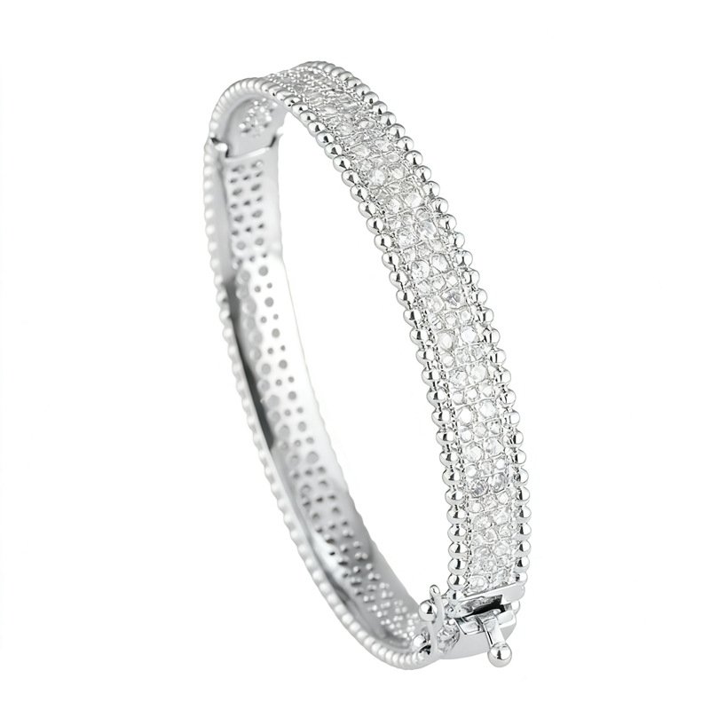 Crystal Pave Bangle Bracelet – Elegant Statement Kada - Image 6